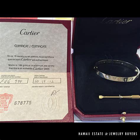 cartier bracelet serial number lookup.